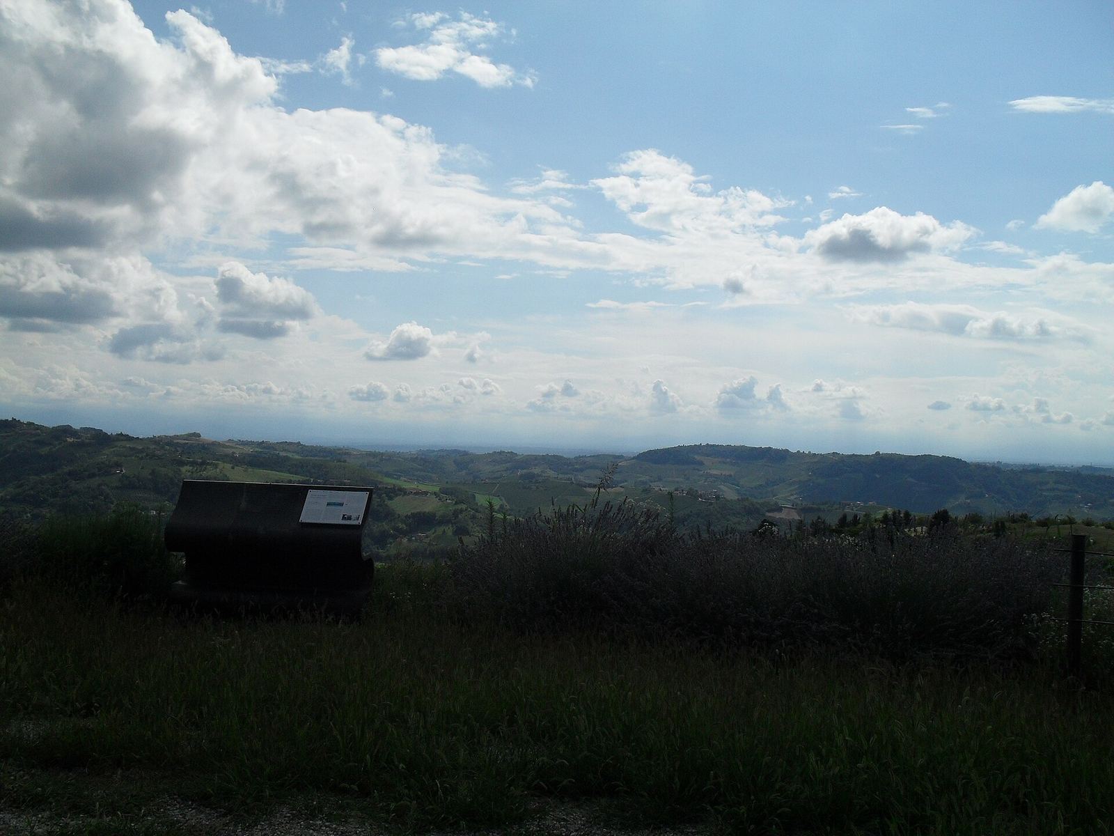 Il punto panoramico della Strada Romantica a Sinio